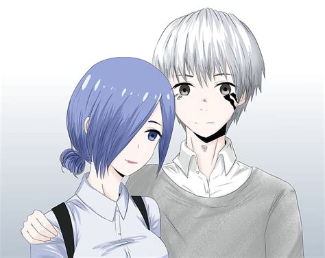 ken and touka|touka kirishima and ken kaneki.